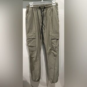 American Stitch Olive Green Cargo Jogger Sweatpants